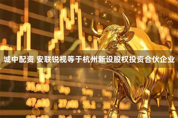 城中配资 安联锐视等于杭州新设股权投资合伙企业